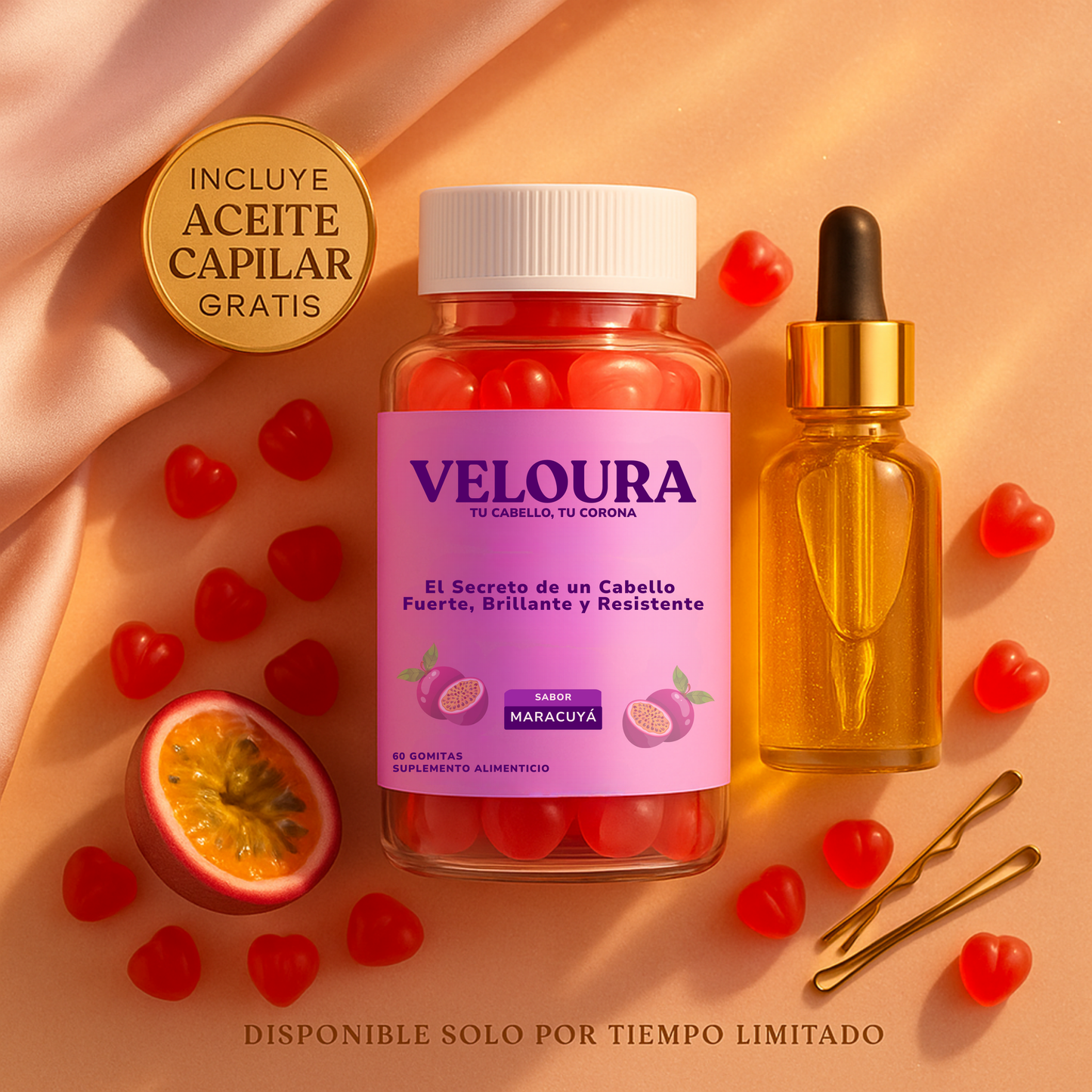 VELOURA Fórmula Cabello Radiante